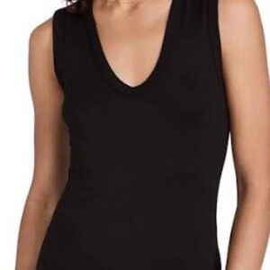 Nally & Millie Black V-Neck Sleeveless Tank